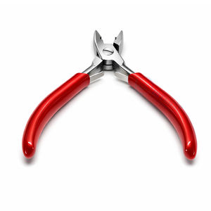 Pince à micro-anneaux pour extensions de cheveux en acier inoxydable de haute qualité, 5 pouces, avec poignée rouge, légère et réutilisable, 2 aiguilles - Product Image 5