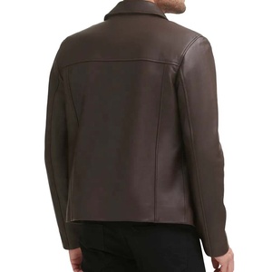 Chaqueta de Motocicleta de Cuero Genuino Suave Marrón para Hombre y Mujer, Diseño Personalizado con Logotipo, Precio de Fábrica PIHA SPORTS - Product Image 2