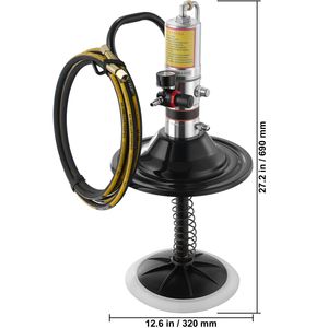 Pompa per Grasso ad Alta Pressione in Acciaio con Tubo da 13 Piedi e Pistola per Grasso con Rapporto 50:1 - Product Image 2