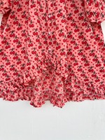 Ensemble Coordonné Pyjama en Coton Imprimé Cerises Roses pour Femme – Tenue de Plage Estivale avec Short à Volants et Haut Boutonné – Vêtements de Détente