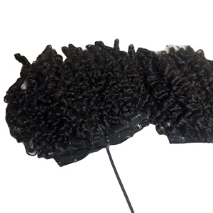 Clip de donneur unique Ins Tape Flat Tip Ins Extension de cheveux Extension de cheveux vierges Double bande dessinée Cheveux humains Loose Deep Wave Curly - Product Image 1