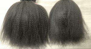 Drop Shipping Cheveux humains cambodgiens crépus droits Double tirage Super doux soyeux avec vague naturelle sans emmêlement ni perte - Product Image 6