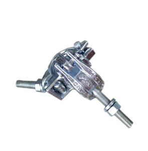 Raccord fixe rotatif en acier doux pour échafaudage industriel, galvanisé à chaud, 48,3x48,3mm, haute résistance - Product Image 1