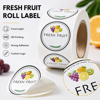 Étiquettes personnalisées pour l'emballage des fruits, autocollants pour les sacs, boîtes, paniers et plateaux de fruits frais pour pommes, oranges, bananes, mangues