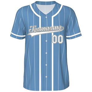 เสื้อเบสบอลผู้ชายผ้าฝ้ายออร์แกนิค 100% คอวี แห้งเร็ว ระบายอากาศดี สีพื้น พิมพ์ลายซิลค์สกรีน ชุดทีมแบบสั่งทำ - Product Image 3