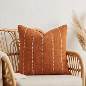 Housse de coussin décorative géométrique texturée, coussin d'appoint minimaliste scandinave - Product Image 2