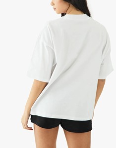 OEM ODM Women's Summer T-Shirts High Quality 100% Cotton Jersey Solid Color Custom Screen Printed Logo Quick Dry Breathable Tee - Product Image 3