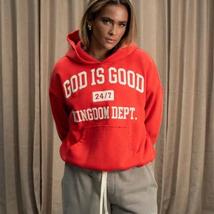 Sweat à capuche en molleton de coton épais God Is Good, broderie chenille personnalisée pour sororités et fraternités, pour hommes, femmes et jeunes - Product Image 6