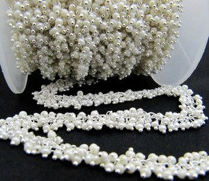 Chaîne de perles de quartz Angoori lisses et rondes, taille 2 mm, pour la fabrication de bijoux, vendue au mètre - Product Image 2