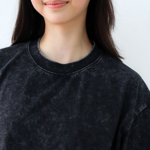 T-shirt délavé à l'acide de qualité supérieure pour femmes, vente en gros, manches courtes, fournisseur de t-shirts délavés à l'acide pour femmes, haute qualité - Product Image 4