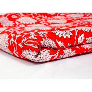Indian Handmade Hand Block Printed Soft Light Weight Cotton Fabric for Dresses Tops Bags High Quality Four Seasons Use - Product Image 2