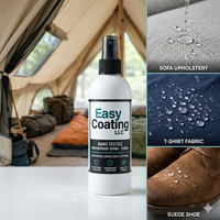 Revêtement Textile Nano HydroDefend Ultimate avec Propriétés Super Hydrophobes et Déperlantes, Répulsif à l'Huile, Matériau Sio2 à pH Neutre