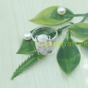 Large Pink Larimar <b>Ring</b> 925 Sterling <b>Silver</b> Handmade Oval Gemstone <b>Ring</b> <b>Statement</b> Jewelry Women Gift Christmas gift for Wife - Product Image 4