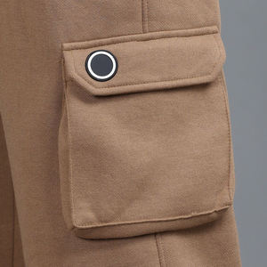 Ensemble de survêtement unisexe grande taille 100 % coton respirant avec sweat-shirt imprimé, pantalon de jogging en molleton, sweat à capuche uni pour l'automne, logo personnalisé - Product Image 5