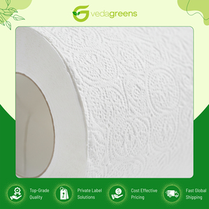 Rollos de Papel Higiénico Blanco de Origen Indio, Altamente Duraderos, Paquete de 8, Papel Desechable para Uso Doméstico y Servicio de Alimentos - Product Image 6