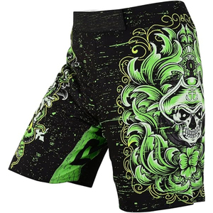 กางเกงขาสั้นออกกำลังกาย MMA สำหรับผู้ชาย สวมใส่ได้ทั้งกลางแจ้งและในยิม มีกระเป๋า สไตล์ลำลอง ผลิตจากโพลีเอสเตอร์ 100% - Product Image 1