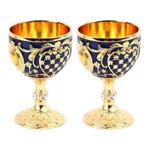 Calice médiéval vintage, gobelet de 30 ml en laiton doré, verres à vin, coupe de communion, verre à cocktail - Product Image 3
