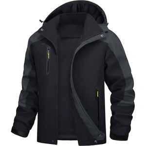 Chaqueta Impermeable de Alta Calidad para Niños, Cortavientos, con Parches, para Otoño, para Actividades al Aire Libre - Product Image 1
