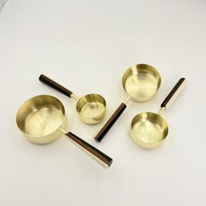 Juego de cucharas medidoras con mango largo de resina, de acero inoxidable 202, para medir café en polvo, cucharas medidoras para repostería - Product Image 4