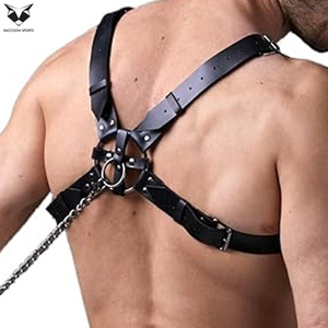 New Arrival Premium Quality Best Supplier Custom Leather <b>Harness</b> Top Adjustable Strap Fashion <b>Harness</b> Top For <b>Men</b> & Women - Product Image 6
