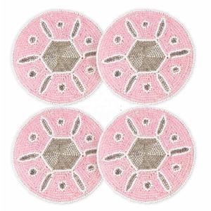 Nouveauté : Ensemble de sous-verres en verre et polyester, 4 pièces, faits à la main, modernes, durables, 10 cm, pour thé, café, tables à manger, décoration intérieure, cadeaux - Product Image 2