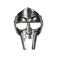 Masque de gladiateur romain de qualité supérieure |   Réplique de casque de guerrier médiéval en acier, costume de cosplay, objet de collection, cadeau de luxe