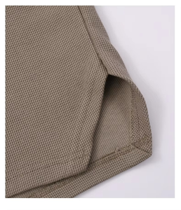 Shorts en coton tricoté pour homme, couleur unie, taille mi-haute, fermeture élastique, style décontracté, tissu respirant - Product Image 3