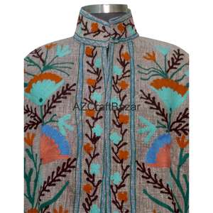 Veste respirante à séchage rapide, motif floral, broderie Suzani TNT multi-saison, design dessiné à la main, écologique - Product Image 3