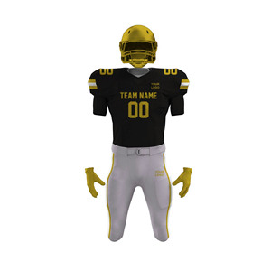 Uniformes de Fútbol Americano Personalizados al por Mayor, Conjuntos de Uniformes de Práctica y Juego de Color Sólido para Equipos, para Adultos, Uso Deportivo, Manga Corta - Product Image 2