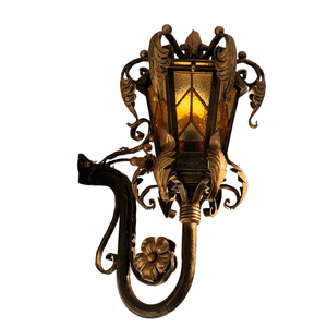 High Quality Wrought Iron Living Room Bedside Wall Home <b>Lighting</b> Tiffany Style Interior Design Home Bedroom Garden Wall Lamp - Product Image 1