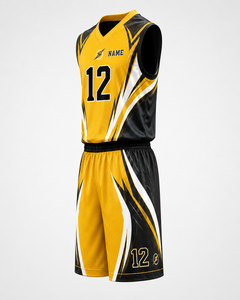 Ensemble d'uniformes de basketball personnalisés, maillot et short de basketball sublimés, vêtements de sport d'équipe avec nom, numéro et logo - Product Image 6