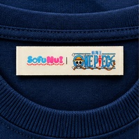 Étiquettes graphiques imprimées sur satin personnalisées avec logo et texte, étiquettes pour vêtements et accessoires