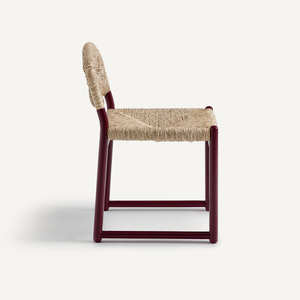 Silla de Comedor de Mimbre Tejida a Mano con Respaldo de Ratán, Diseño Moderno, Estructura de Mimbre Natural Resistente, Patas de Madera de Roble - Muebles para Comedor - Product Image 5