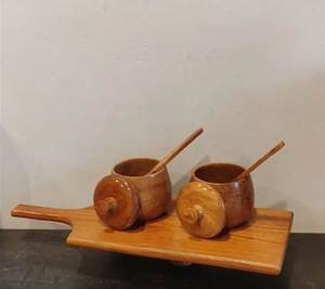 Caja de madera natural hecha a mano con bandeja, multifuncional, decorativa, recipientes de almacenamiento de madera, caja para tarros al mejor precio - Product Image 6