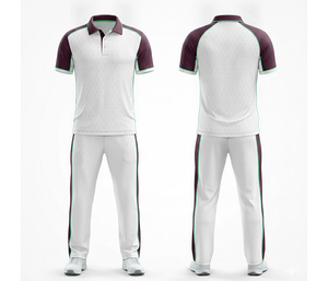 OEM ODM Full Sublimation <b>Cricket</b> Clothing Full Sublimation Printing | Men Women Youth <b>Cricket</b> Wears Polo Shirt and Trouser - Product Image 3