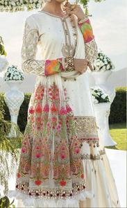 Gharara-camisa bordada de gasa, nueva camisa India paquistaní totalmente pesada con trabajo manual pesado, vestido superventas 2021 - Product Image 4