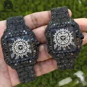 Charm_Jewells Luxury Stainless Steel <b>Watch</b> Round Case 40mm Analog Quartz <b>Diamond</b> Encrusted Buckle Women's Fashion - Product Image 6