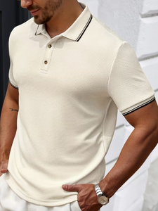 Chemise pour homme Pearson OBM, nouvelle collection, color-block, best-seller, tissu doux à texture ananas, respirant pour l'extérieur, décontracté et professionnel - Product Image 2