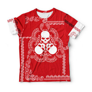 เสื้อยืดผ้าฝ้ายคุณภาพสูงพิมพ์ลายหัวกะโหลกแบบ paisley สำหรับผู้หญิง ผลิตตามสั่ง OEM ในราคาที่สมเหตุสมผล - Product Image 1