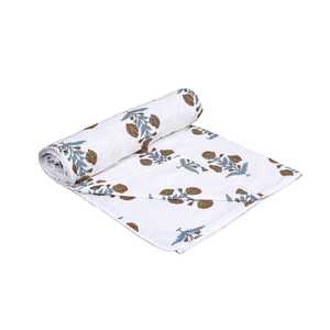 100% Cotton Handcrafted Soft Cotton Double Bed Dohar Handmade Lightweight Traditional Hand Block Printed Reversible Dohar - Product Image 2