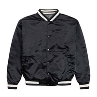 Veste en satin pour homme, très vendue, veste bomber classique, tissu satiné de qualité supérieure, col et poignets côtelés, fermeture éclair sur le devant, vêtements décontractés, vente en gros