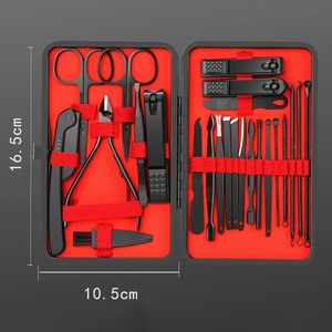 Kits de manucure professionnels 7/10/12/18/20/24 pièces en acier inoxydable, coupe-ongles pour doigts et orteils, lame tranchante, biseau incurvé BAFA - Product Image 1