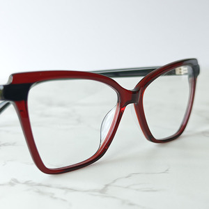 Monturas de Gafas de Acetato con Diseño Ojo de Gato, Montura Completa, Gafas Ópticas para Mujer, Uso Diario - Product Image 3