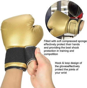 Gants de boxe, gants de boxe en mousse pour l'entraînement au thaïlandais, en cuir de vachette, adaptés aux garçons, cuir de haute qualité - Product Image 6