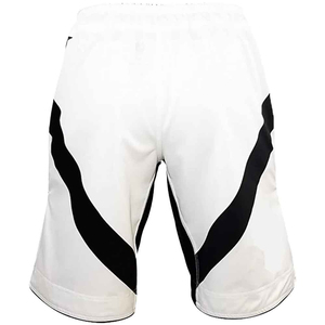 Shorts MMA blancs avec touches noires, combinaison de couleurs très demandée, pour le kickboxing, la gym et la boxe, service OEM Pakistan - Product Image 2