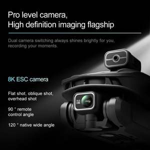 Dron Profesional 8k V168 MAX sin Escobillas 4K UHD para Principiantes, con Control por Aplicación, Fotografía Aérea, Posicionamiento por Flujo Óptico, Baterías RC - Product Image 4