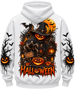 Sudadera con Capucha de Halloween para Hombre, Oversize, con Estampado Gráfico de Calabaza y Espantapájaros, Estilo Gótico, Pullover, Ropa Urbana de Otoño, Regalo - Product Image 1
