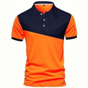 Service OEM : Créez votre propre logo – Chemises décontractées à col roulé pour hommes, couleur personnalisée, 100 % coton, écologiques et respirantes - Product Image 1