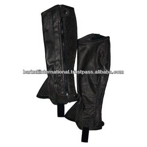 Rider Chaps Protections d'équitation en cuir véritable - Product Image 2