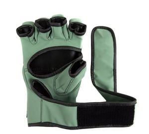 ถุงมือครึ่งนิ้ว OEM สำหรับมวยไทย MMA ศิลปะการต่อสู้ ฝึกซ้อม ต่อยกระสอบทราย พร้อมผ้าพันมือ ถุงมือ MMA สำหรับขาย - Product Image 4